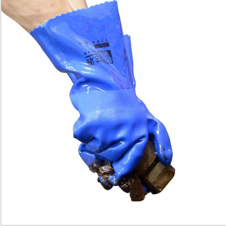 兰浪U8628 PVC专业耐油手套耐磨防滑劳保手套（单位：双）