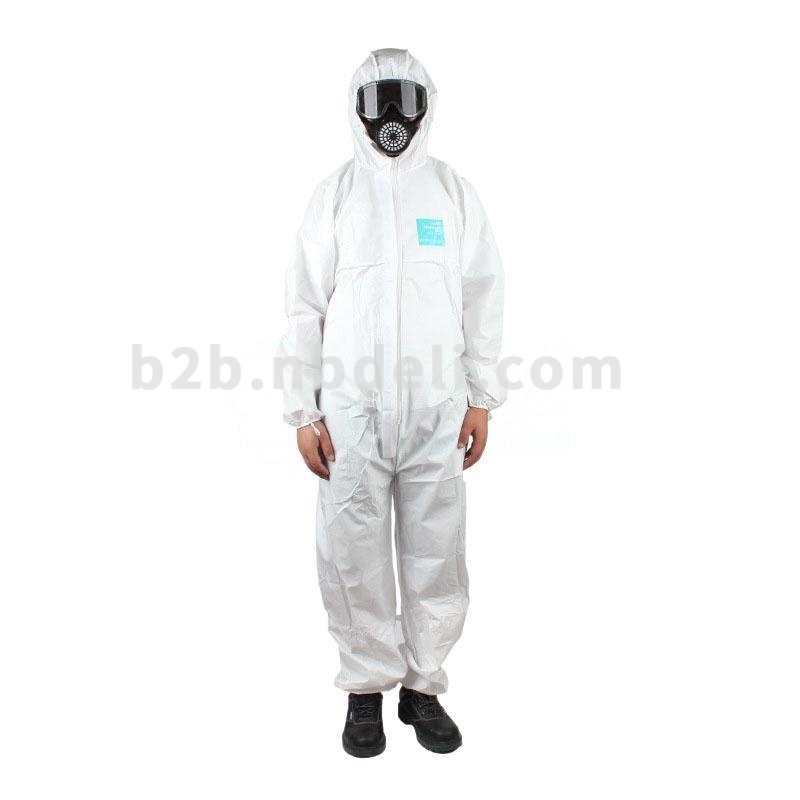 Microgard/微护佳 MG2000 标准型有帽连体防护服 白色 10件/包 M（单位：包）