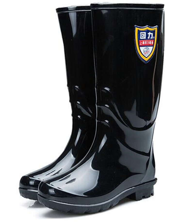 回力HXL863雨鞋防水防滑黑色高筒靴黑36-40码(单位：双)