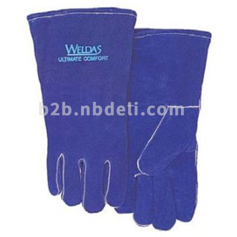 威特仕 10-0160-XL 彩蓝色常规电焊手套(单位：副）