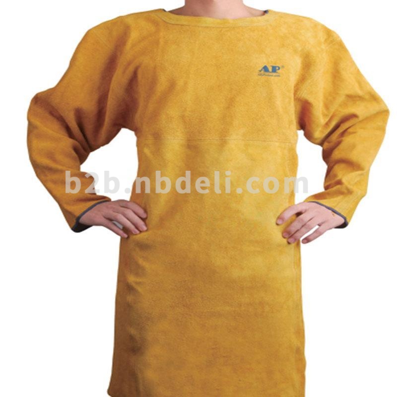 友盟 AP-6200-L金黄色全皮长袖反穿围裙(单位：件）