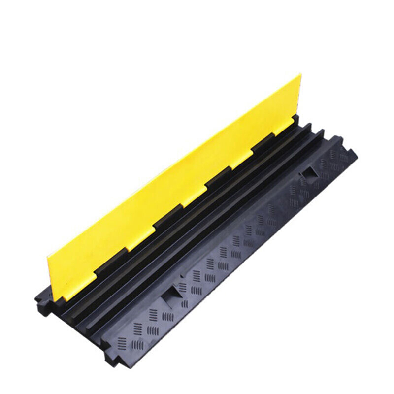 腾驰1000*300*47MM线槽减速带压线板电缆保护槽PVC盖板三线槽(个)
