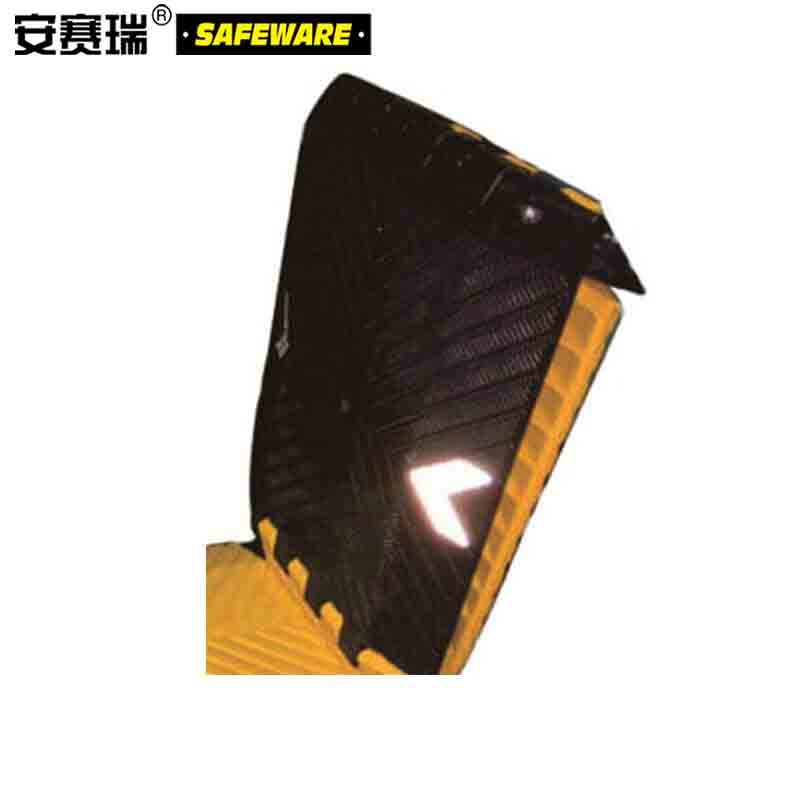 安赛瑞11025折叠式便携减速带（2个装）黄黑色(个)