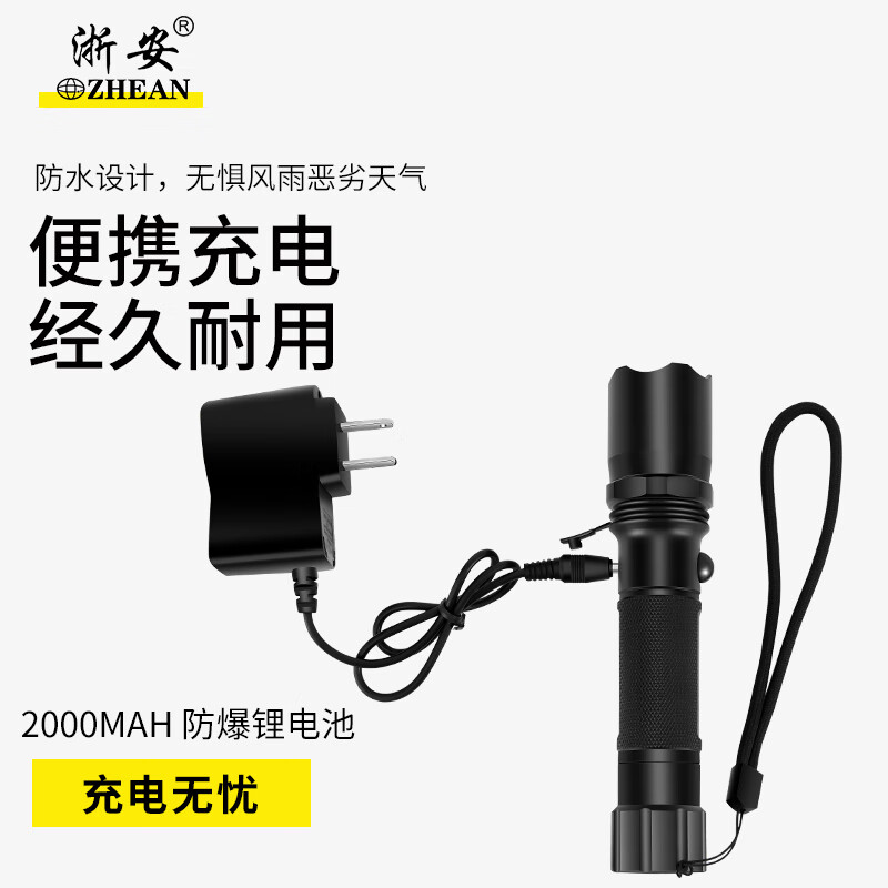 浙安防暴手电安保装备强光手电筒保安防暴器材(单位：个)