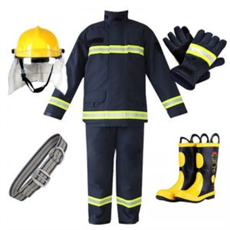 三奇安 消防服 02款 五件套 加厚阻燃 套装包含：头盔 衣服 腰带 手套 靴子(套)