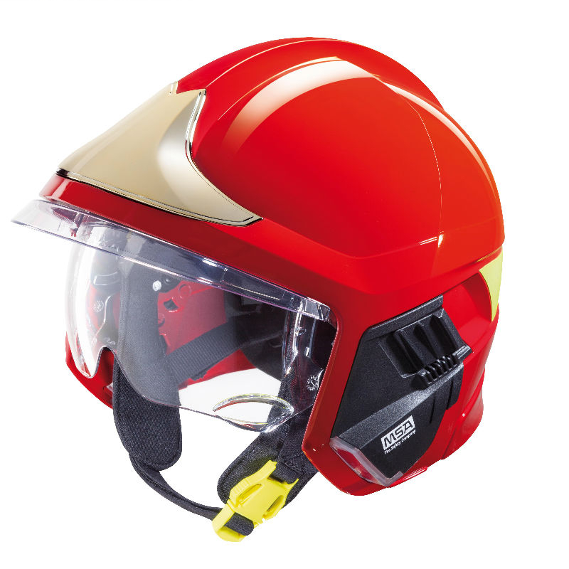 梅思安 MSA F1XF基础款消防头盔 大号 10158942 (红色) 1个/盒 （单位：个）