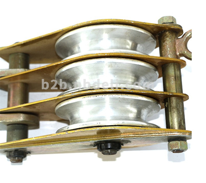 昊鑫ZH3×3DL三轮钩式(铝合金)起重滑车30KN 黄色（单位：只）