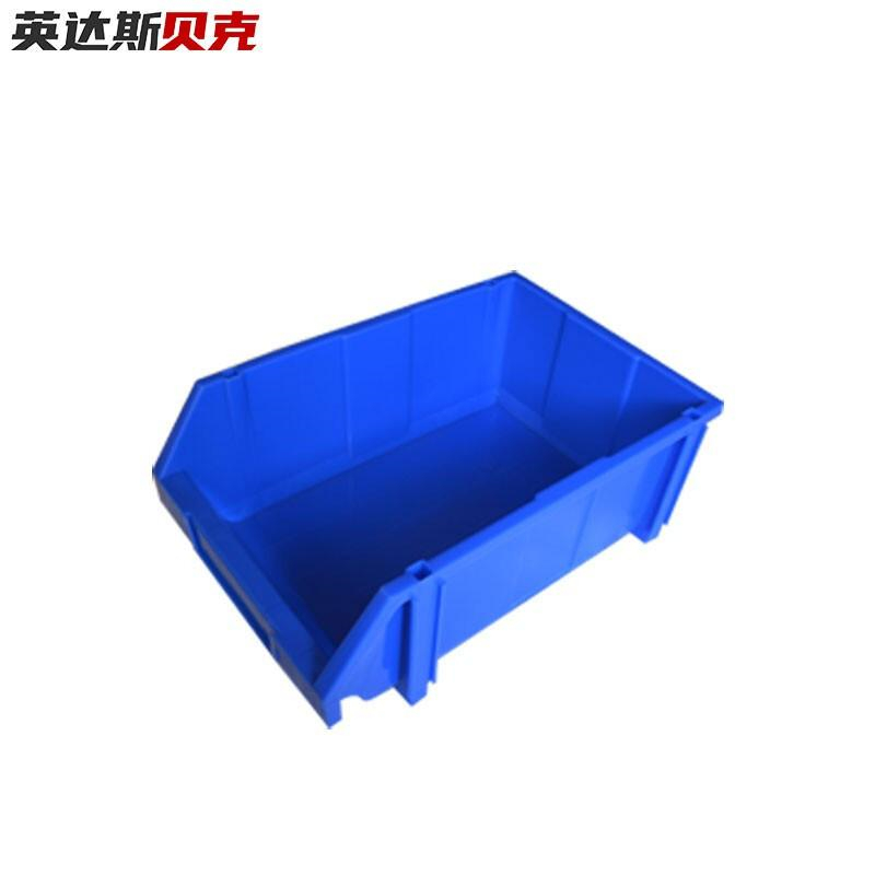 英达斯贝克 C1#零件盒蓝  货架斜口分类零件盒组合式物料盒元件盒塑料盒螺丝盒工具箱收纳盒 C1号600*400*220蓝 1只（单位：只）