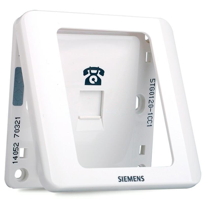 西门子SIEMENS 远景系列一位电话插座RJ11，5TG0120