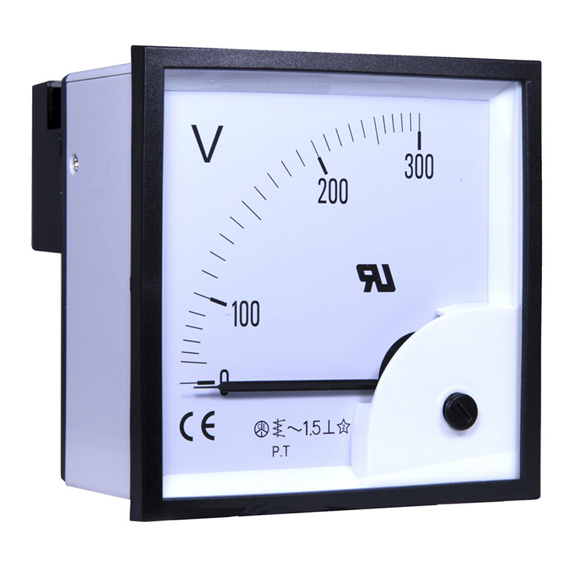 RS Pro 300V 交流 92 x 92 mm 模拟面板电压表 BE96－300V－90－RS, －25°C 至 +50°C (单位:个)