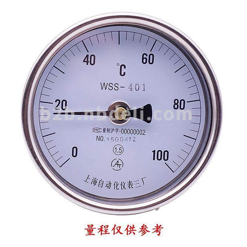 上仪WSS-401/100mm/0-100°C/M27*2/1.6级温度计(个)