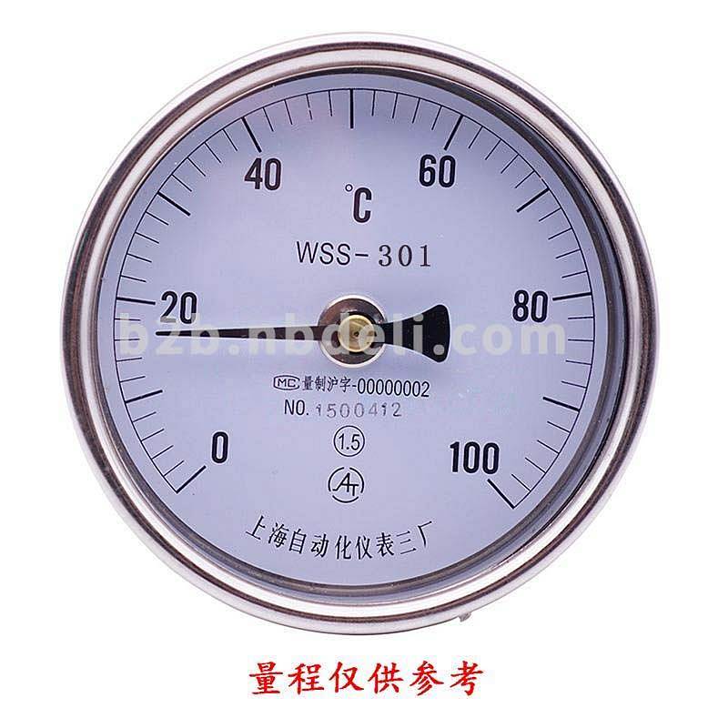 上仪 WSS-301/300mm/0-300°C/M16*1.5/2.5级温度计(单位：个）