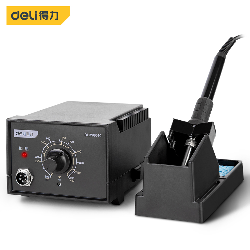 得力工具DL398040控温焊台40W(新VI)(黑)(台)