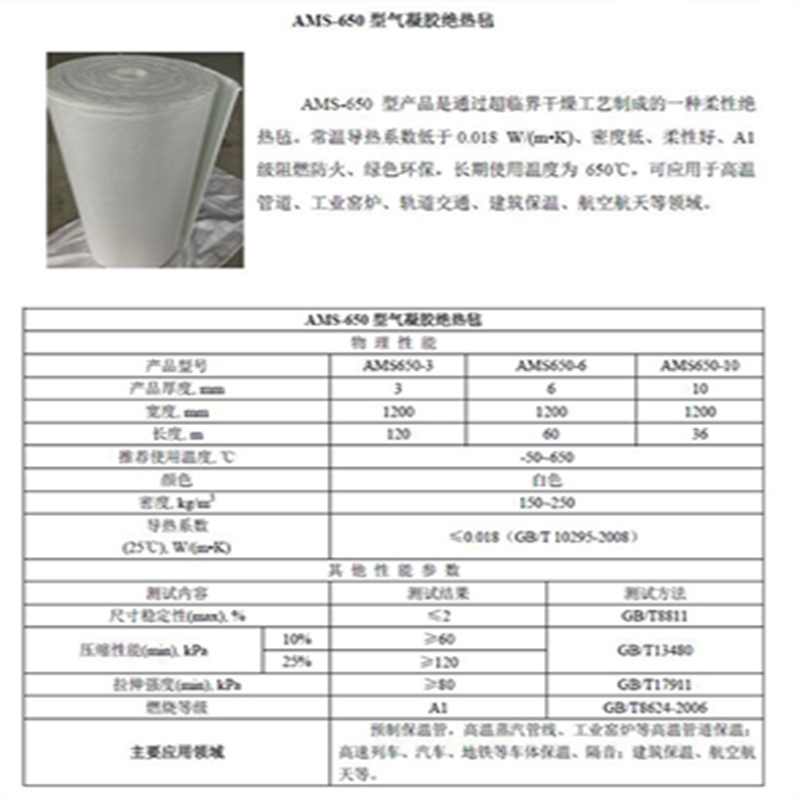 博采6mm厚特种保温材料（气凝胶绝热毡）一卷装(卷)