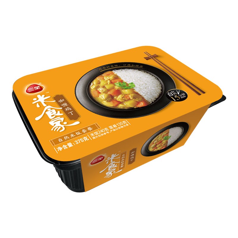三全 方便食品 咖喱鸡丁自热米饭(单位：盒)