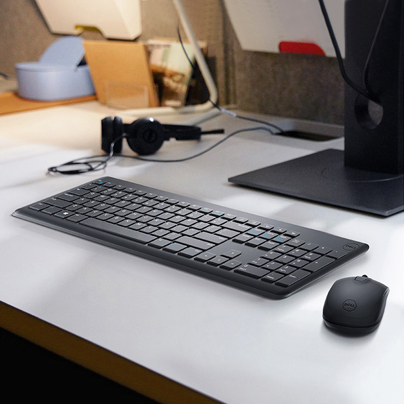 戴尔（DELL）无线键盘鼠标套装键鼠办公笔记本电脑外设USB外接 KM117黑（套）