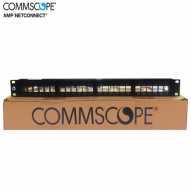 康普AMP六类非屏蔽24口 1U配线架760237040（台）