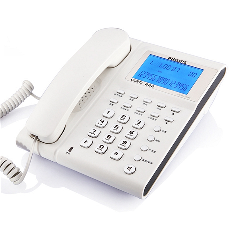 飞利浦CORD222电话机 白色(台)