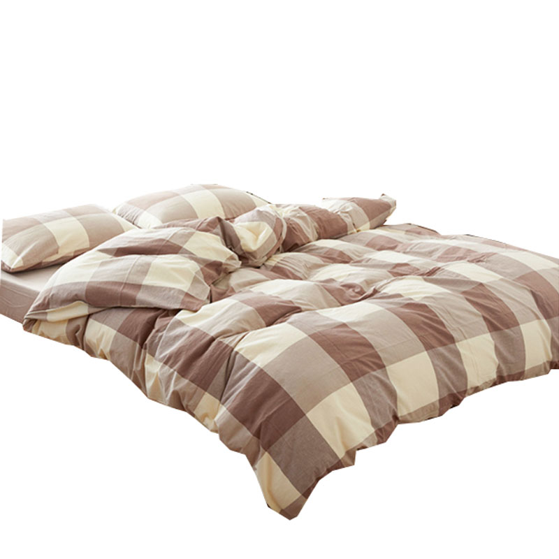 雅鹿 三件套床上用品 被套床单枕套 1500×2000 豆沙（单位：套）