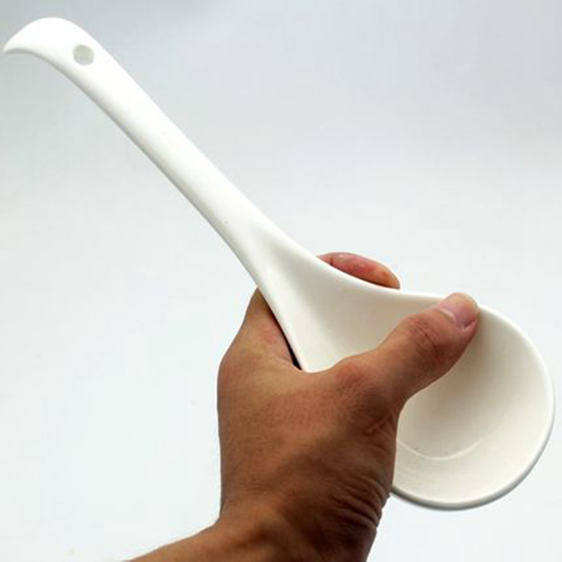 乐喜85507长柄白色瓷汤勺约27cm(个)