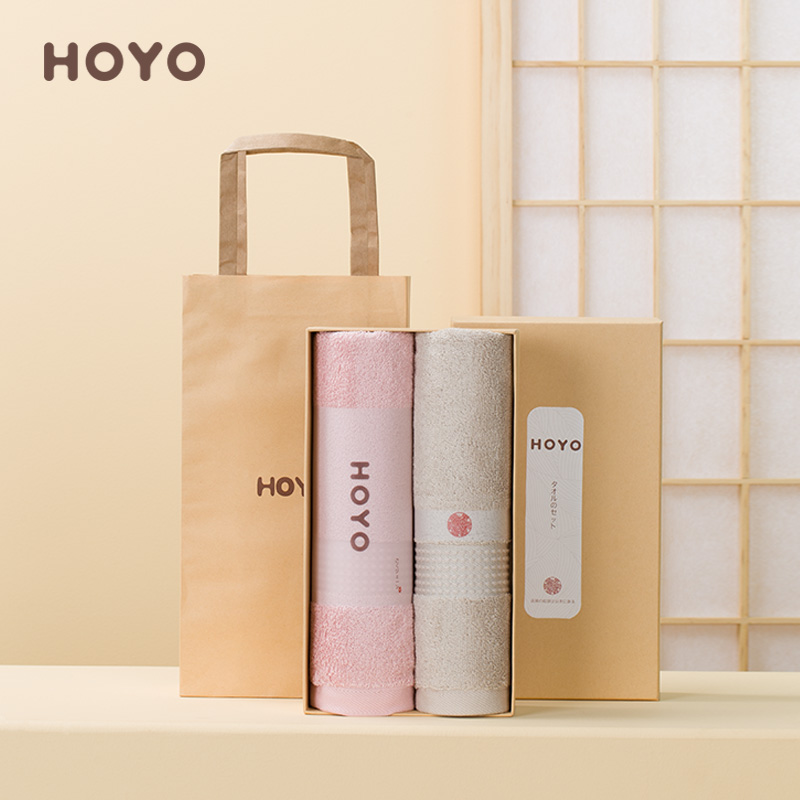 HOYO/JP8042丝光棉加厚毛巾礼盒乳白33*72cm(盒)