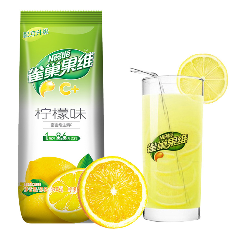 雀巢果维C+柠檬味冲饮果汁粉840g(单位：个)