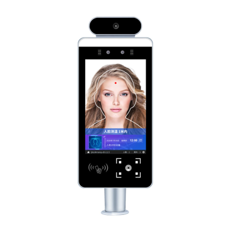 睿密zmj-04人脸识别红外测温一体机支持刷健康码,身份证,社保卡(台)