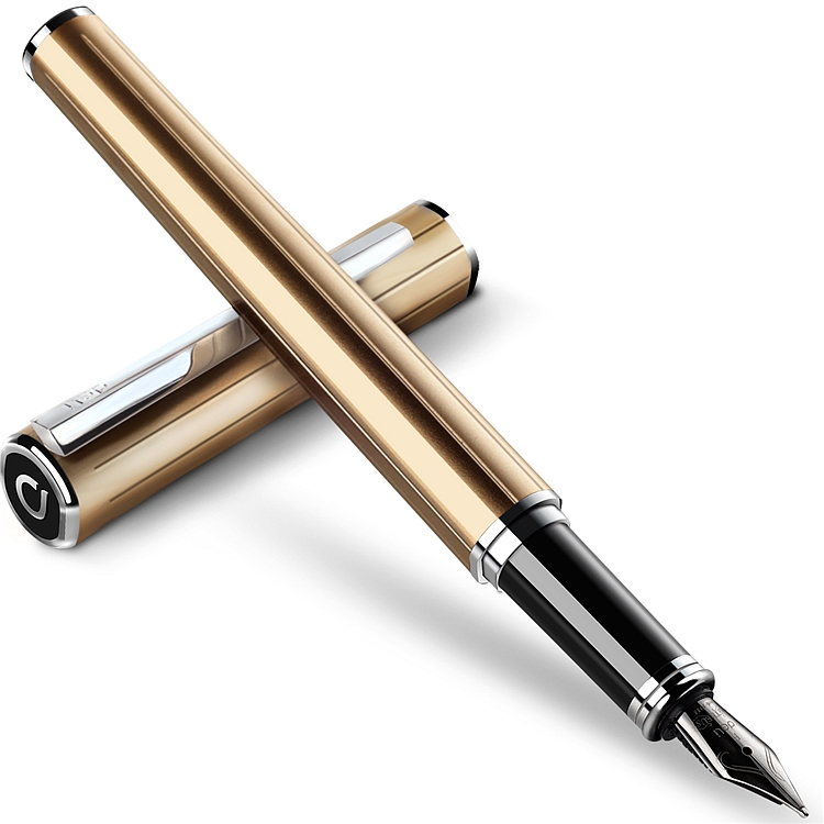 得力s676f钢笔(香槟)