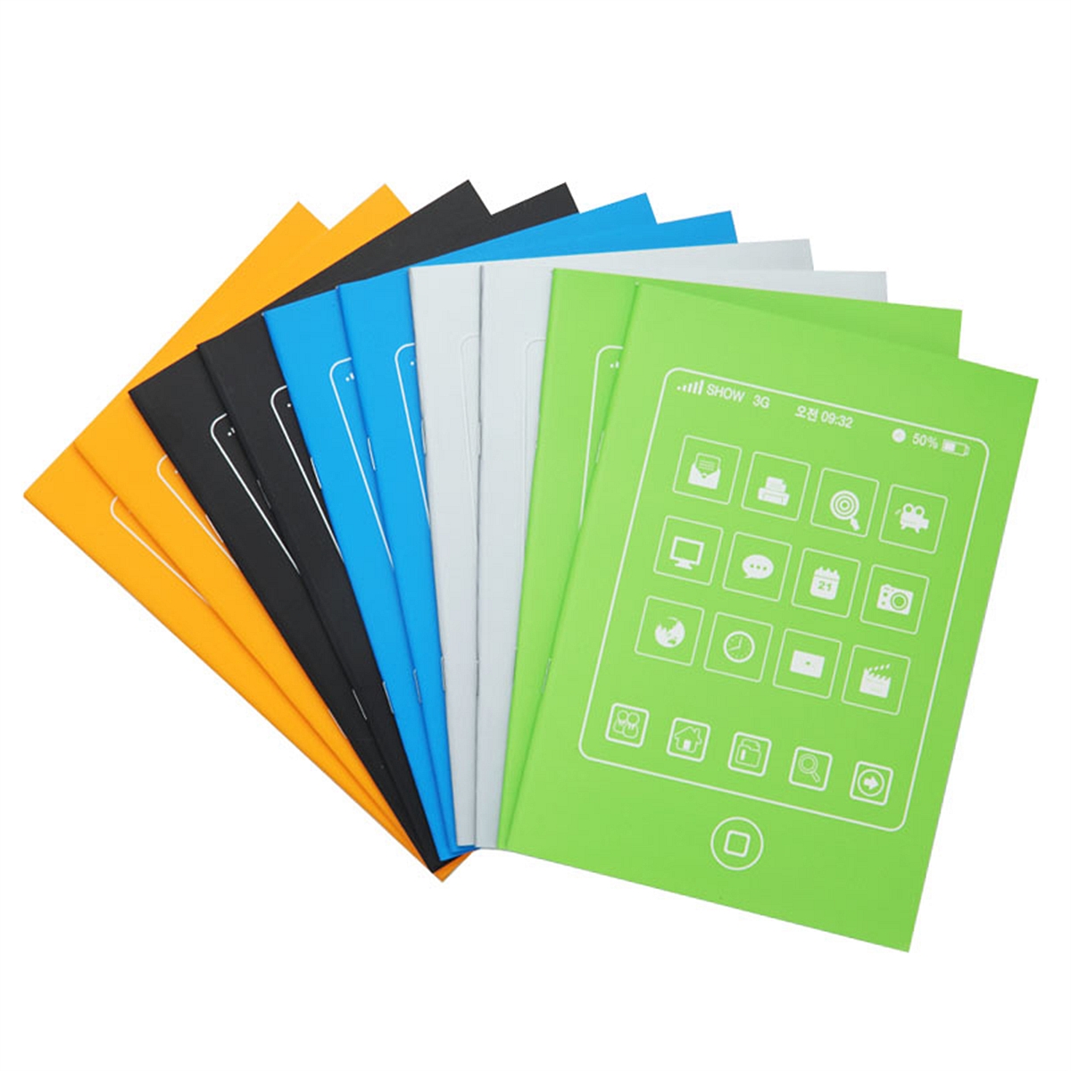 广博hgb01028/25k40页苹果系列骑马钉 胶装本10本/包(包)