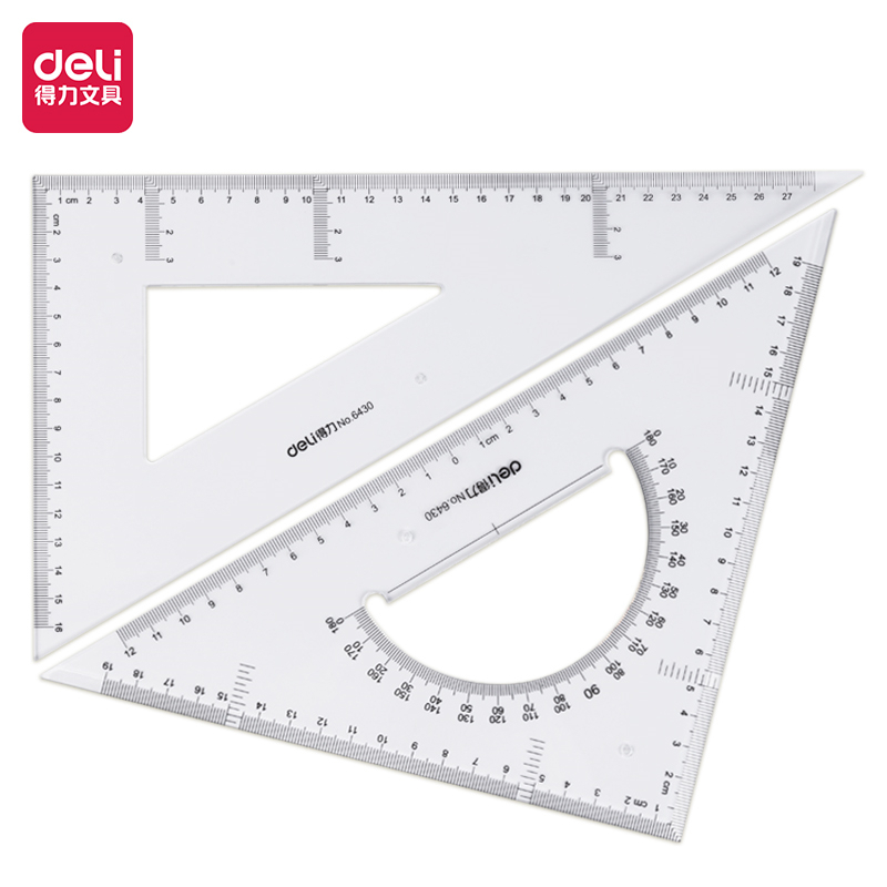 得力6430 三角尺 30cm (单位:套)