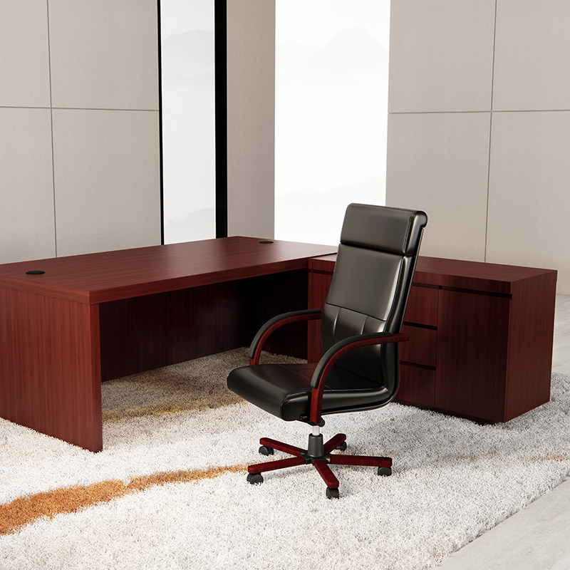 得力普乐士wccq1250传亓主管副桌1200*500*760mm梨黄胡桃木(单位:张)