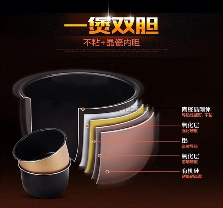 九阳jyy-50c1 电压力锅 5升 (单位:台) 红 黑