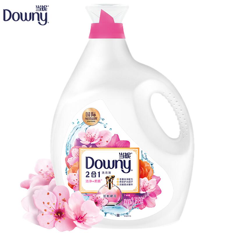 当妮(DOWNY) 二合一 淡粉樱花 3.7kg 洗衣液(瓶）